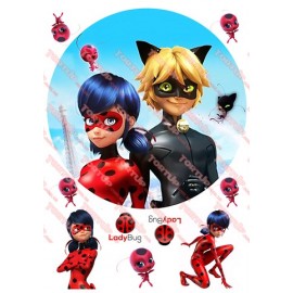 Вафельна картинка Леді Баг 020